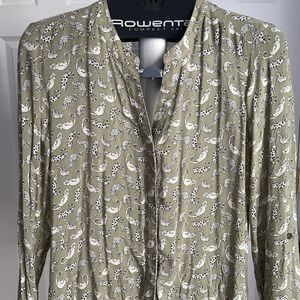 Esprit Blouse olive Button Up Blouse - Size L